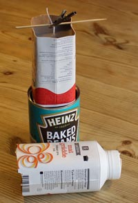 Gjuta ljus i gräddförpackning